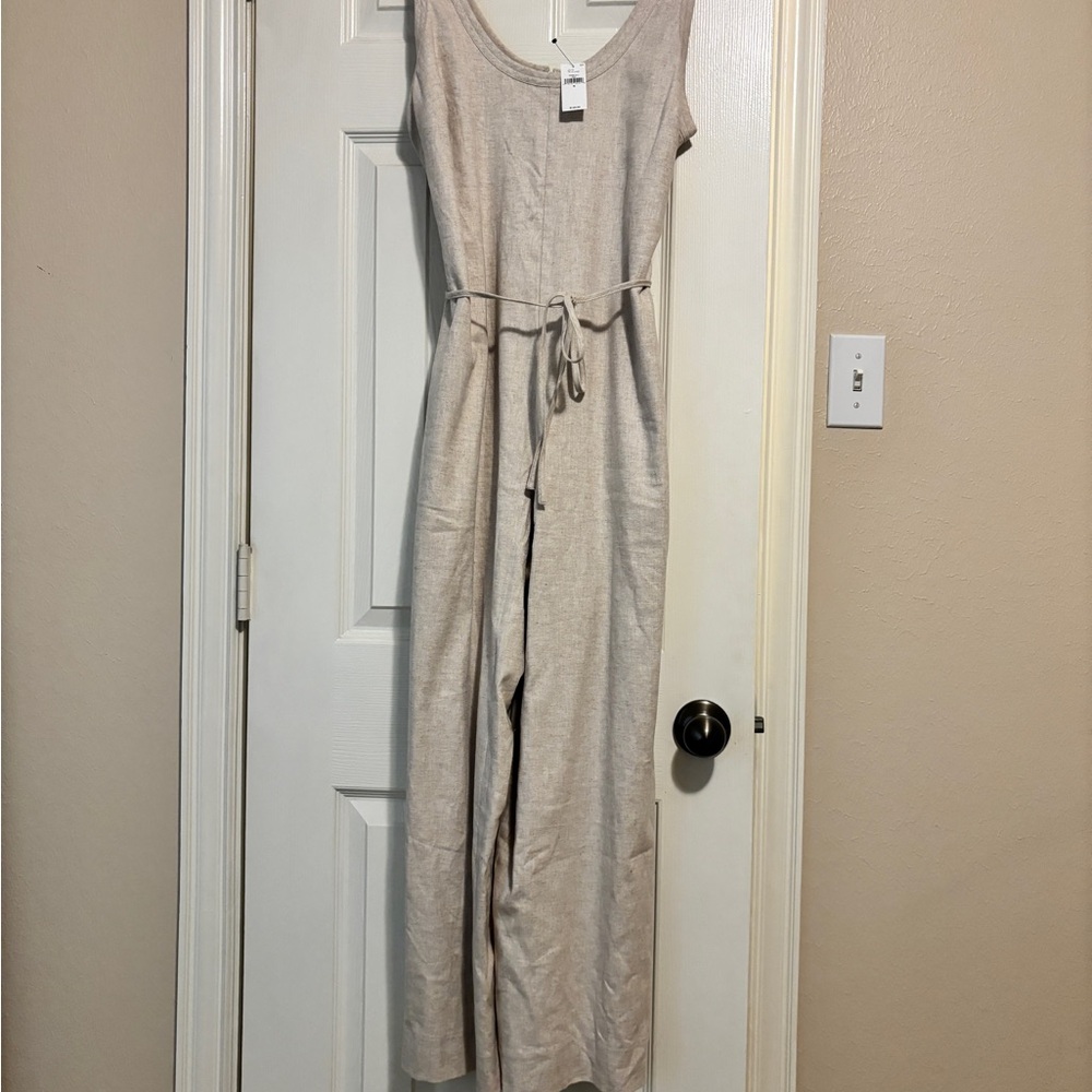 Banana Republic Factory Light Beige Jumpsuit